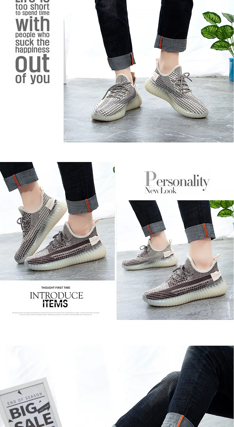Coconut Shoes Men's & Women's White Sneakers, Breathable Fly-Knit 350 Quality Student Sports Shoes, Comfortable Casual Footwear for School showcase 13