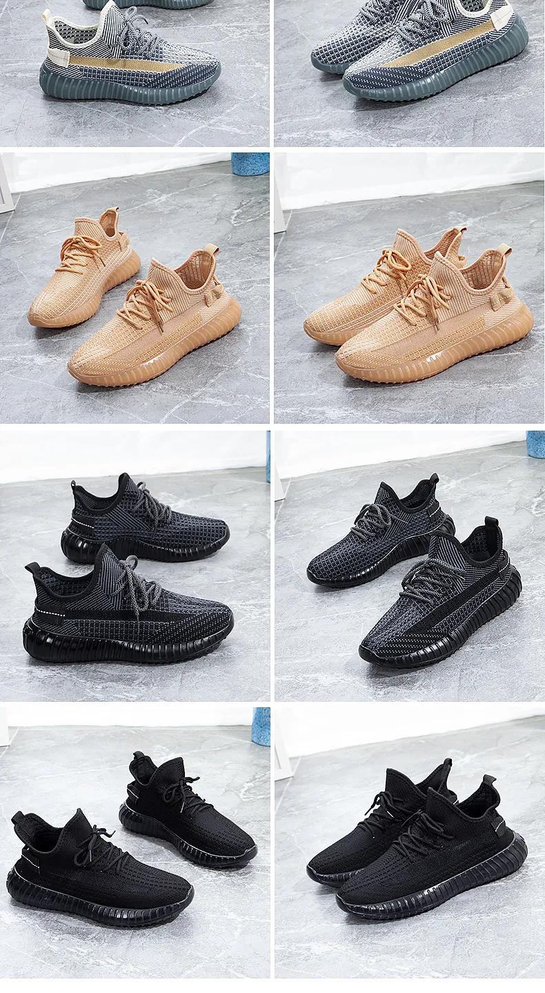Coconut Shoes Men's & Women's White Sneakers, Breathable Fly-Knit 350 Quality Student Sports Shoes, Comfortable Casual Footwear for School showcase 18