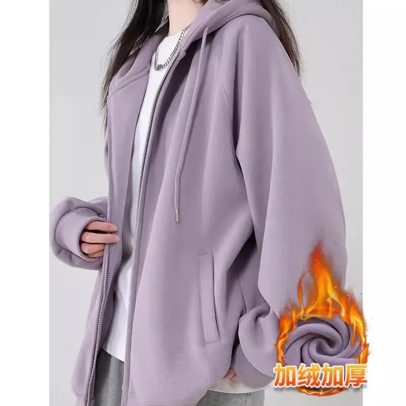 Shandong Jimo Women's Spring Fashion Loose Hooded Jacket - Korean Style Thin Cardigan Top for Casual Wear thumbnail 8