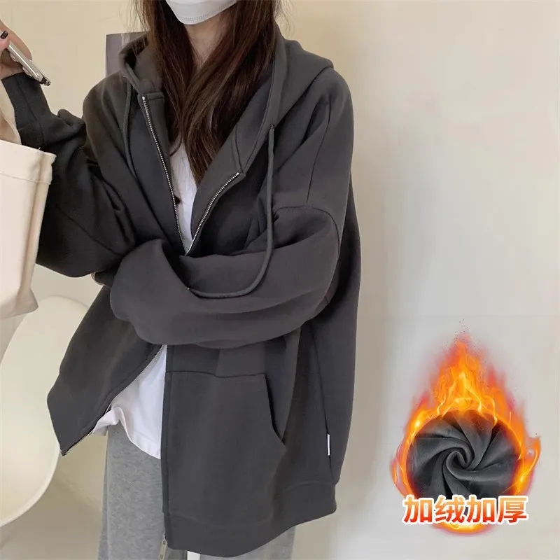 Shandong Jimo Women's Spring Fashion Loose Hooded Jacket - Korean Style Thin Cardigan Top for Casual Wear thumbnail 6