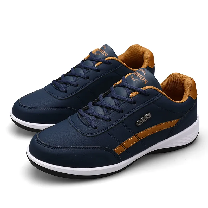 Men's Large Size Leather Sneakers - Casual Sports Running Shoes for Students, Available up to Size 48 - Image 6