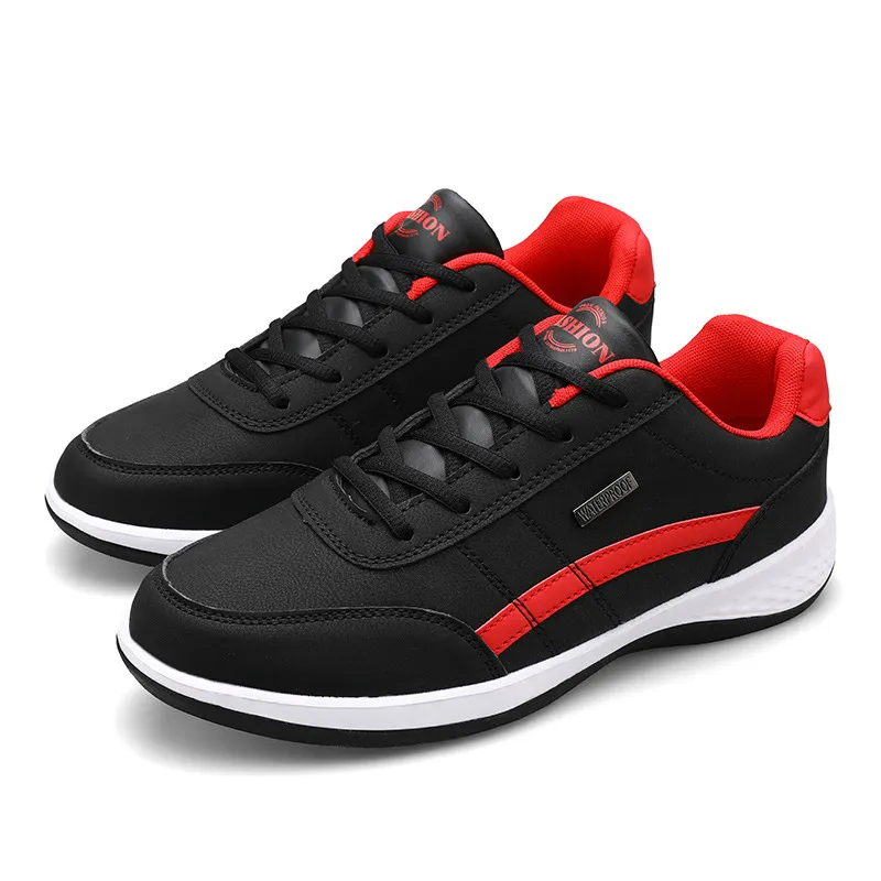 Men's Large Size Leather Sneakers - Casual Sports Running Shoes for Students, Available up to Size 48 - Image 8