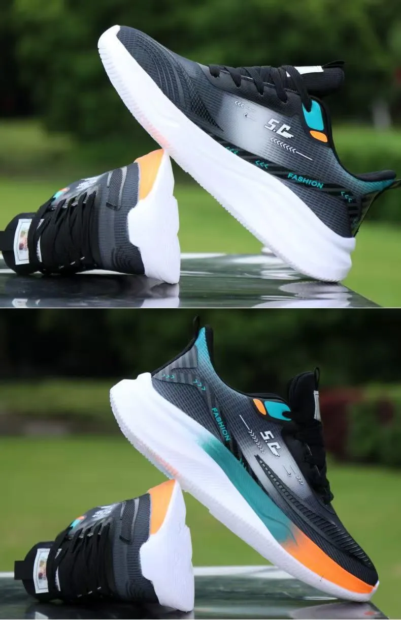 Men's Trendy Leather Casual Sports Shoes - Breathable Walking & Shopping Sneakers for Students & Couples, Autumn New Style showcase 10