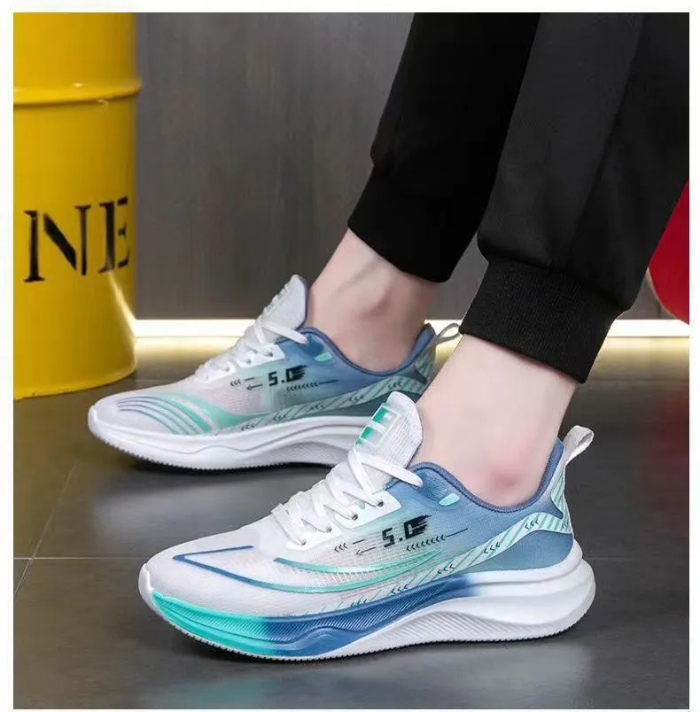 Men's Trendy Leather Casual Sports Shoes - Breathable Walking & Shopping Sneakers for Students & Couples, Autumn New Style showcase 7