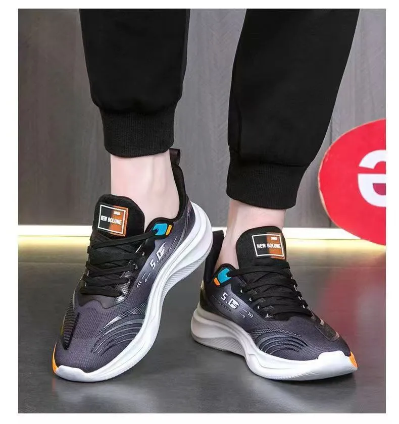Men's Trendy Leather Casual Sports Shoes - Breathable Walking & Shopping Sneakers for Students & Couples, Autumn New Style showcase 6