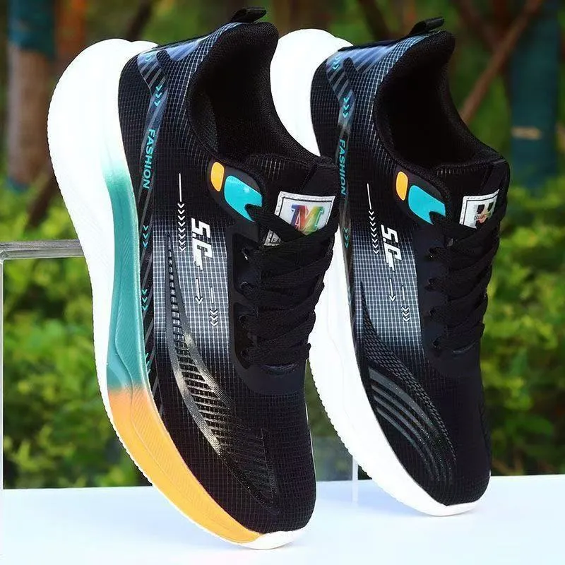 Men's Trendy Leather Casual Sports Shoes - Breathable Walking & Shopping Sneakers for Students & Couples, Autumn New Style thumbnail 4