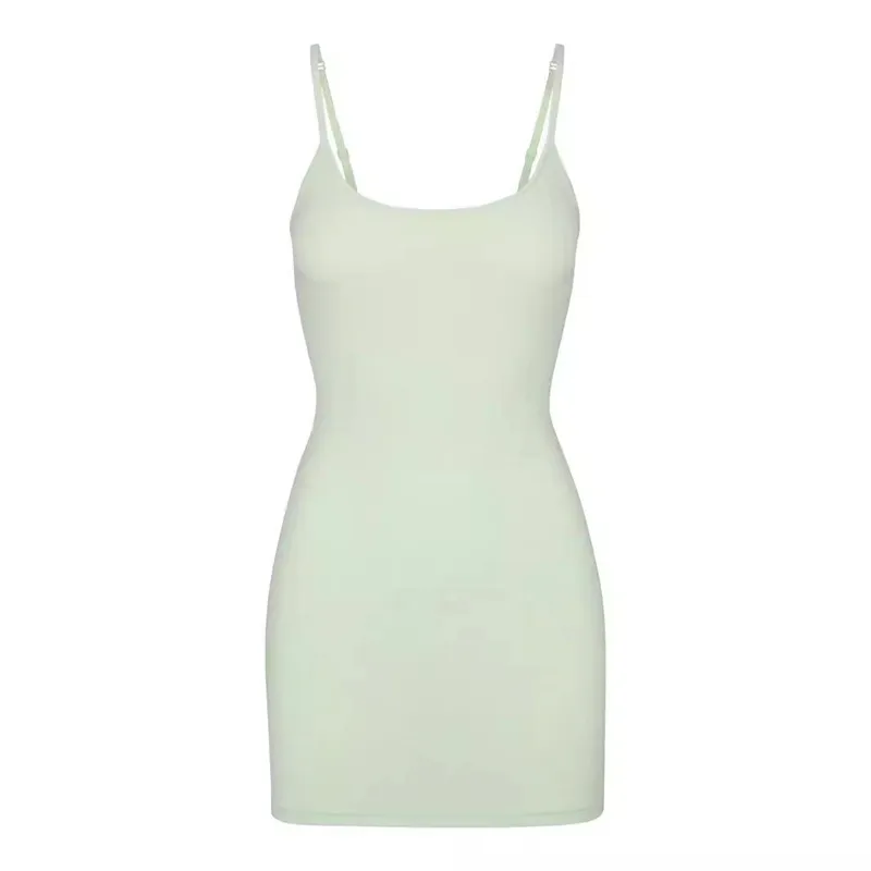 Kendall Jenner Inspired Slim-Fit Spaghetti Strap Dress, Sexy Sleeveless Kardashian Style Bodycon Mini Dress for Women, Chic Evening Party Clubwear thumbnail 4