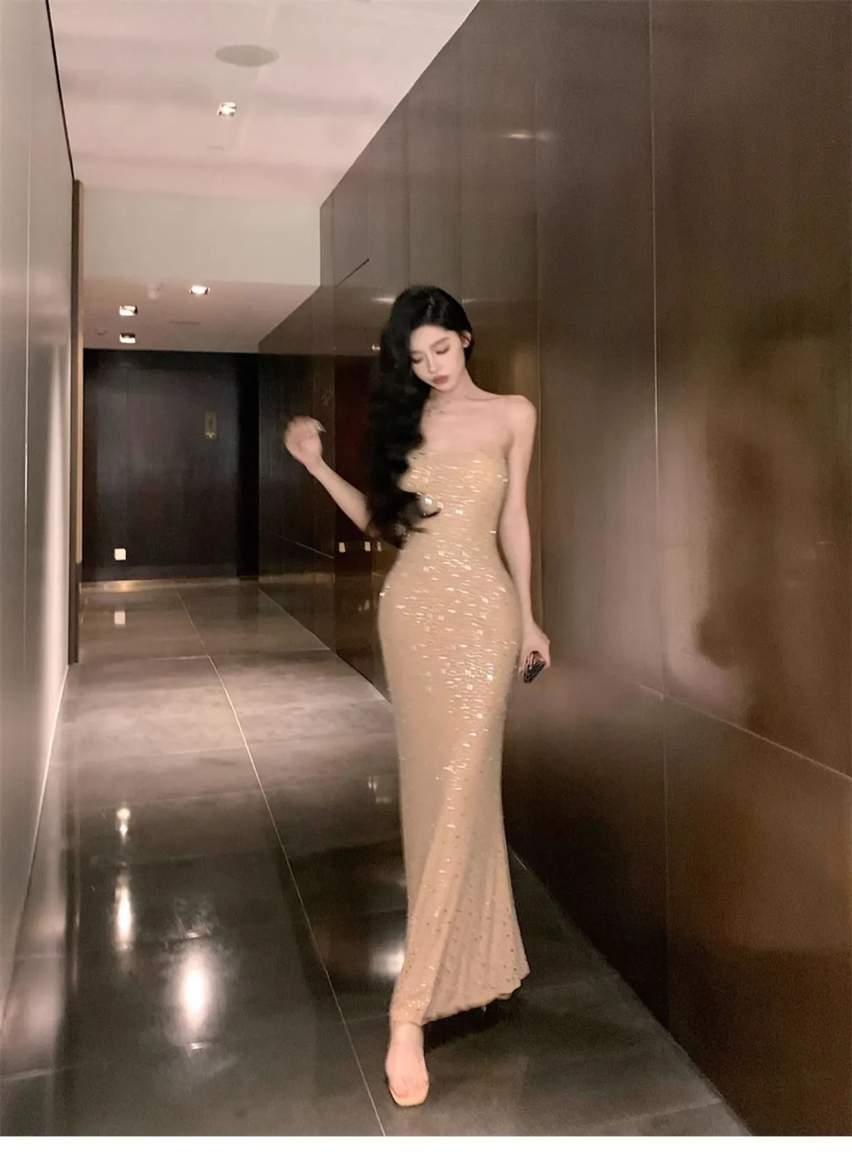 Women's French Style Spaghetti Strap Bodycon Dress - Sexy Slim Fit Summer 2025 Fashion for Hot Girls showcase 4