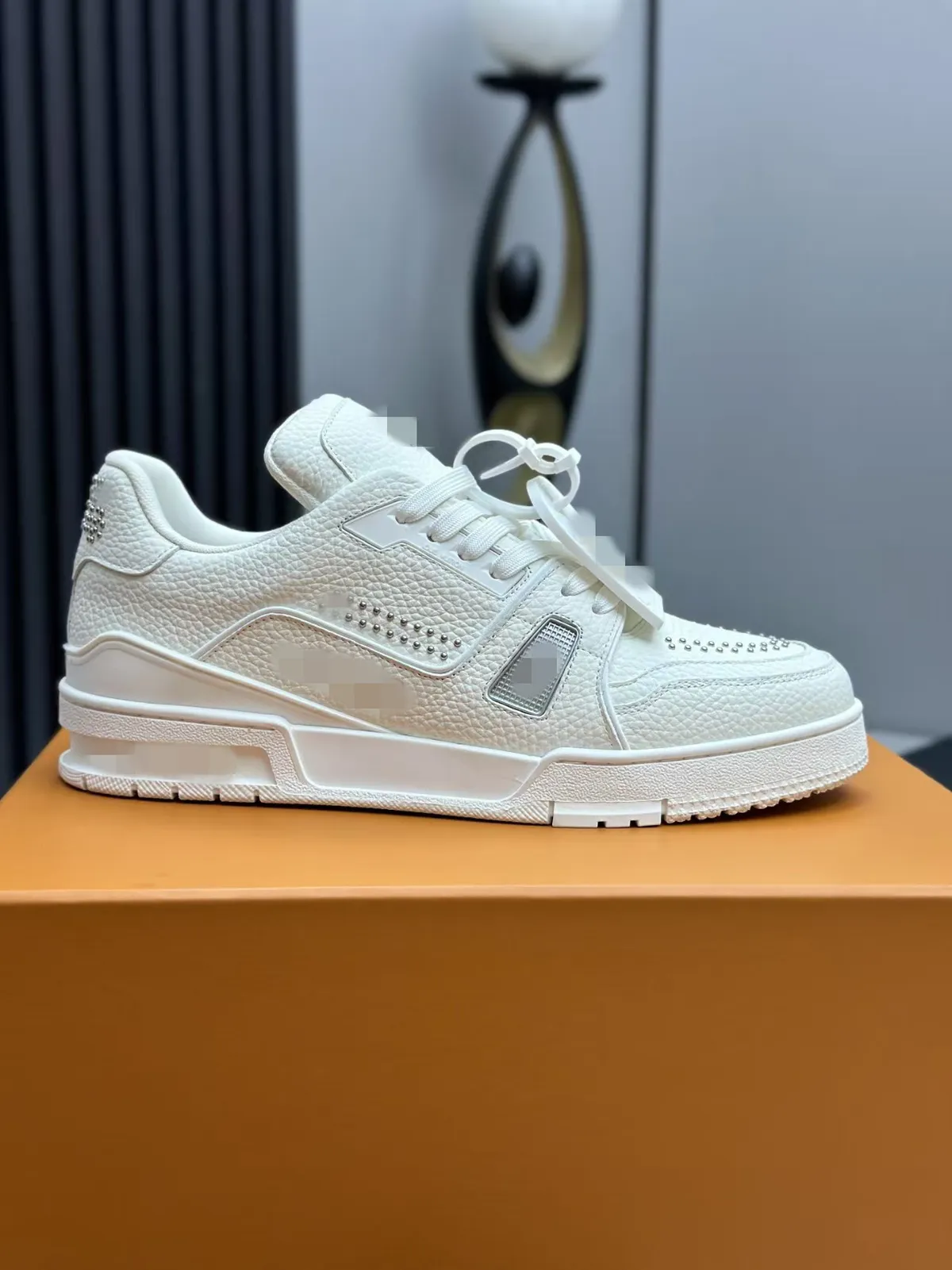 Men's & Women's Casual Sneakers - Premium First Layer Cowhide Leather, Hollow Glue Craft, Breathable White & Black Panda Design, Comfortable Trainers for Everyday Wear showcase 4