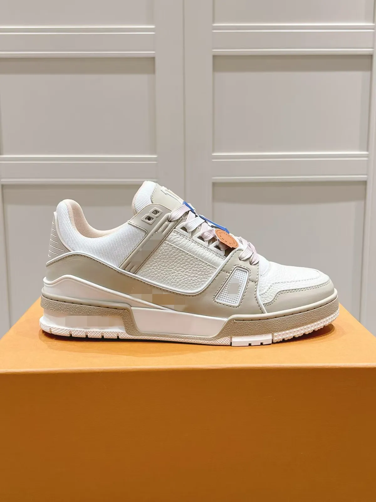 Men's & Women's Casual Sneakers - Premium First Layer Cowhide Leather, Hollow Glue Craft, Breathable White & Black Panda Design, Comfortable Trainers for Everyday Wear showcase 3