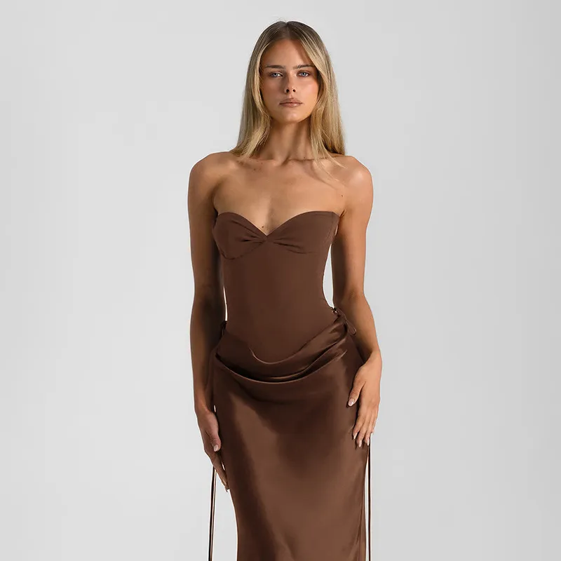 Elegant Sexy Sleeveless Tube Top Hip Dress - New Spring Fashion for Women, European & American Style showcase 9