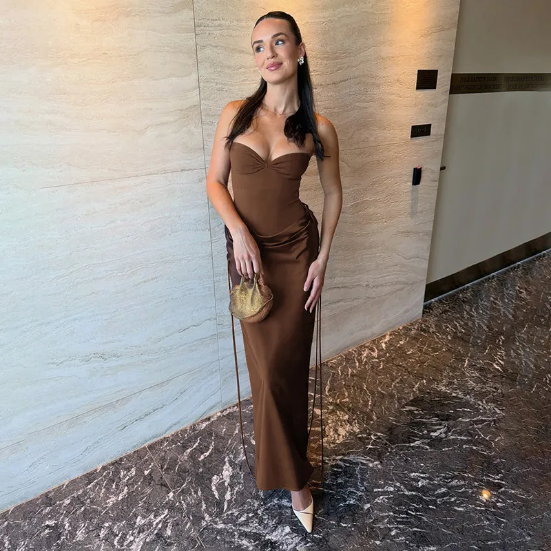 Elegant Sexy Sleeveless Tube Top Hip Dress - New Spring Fashion for Women, European & American Style showcase 4