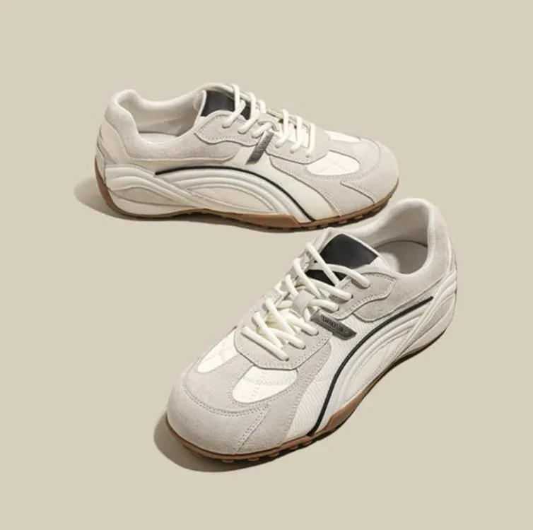 Women's Silver German Trainer Sneakers 2026 New Spring Soft Leather Sports Casual Shoes with Hidden Height Increase showcase 6