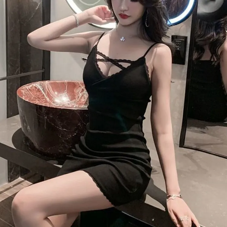 Elegant White Sexy Hip Skirt - New Autumn Collection for Nightclub & Parties | Tight French Style Strap Dress for Women - Image 2