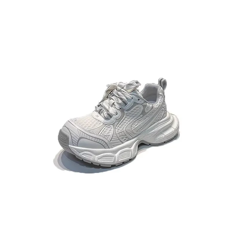 Women's European Style Dad Shoes 2026 Summer New Breathable Mesh Comfortable Thick-Soled Fashionable Versatile Sports Casual Sneakers thumbnail 5