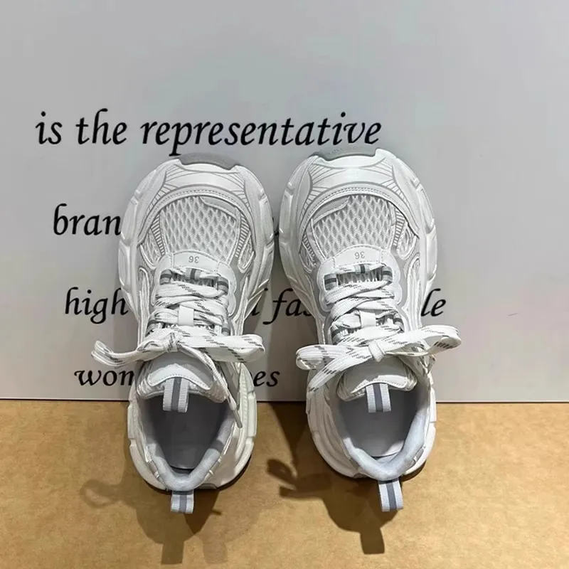 Women's European Style Dad Shoes 2026 Summer New Breathable Mesh Comfortable Thick-Soled Fashionable Versatile Sports Casual Sneakers thumbnail 2