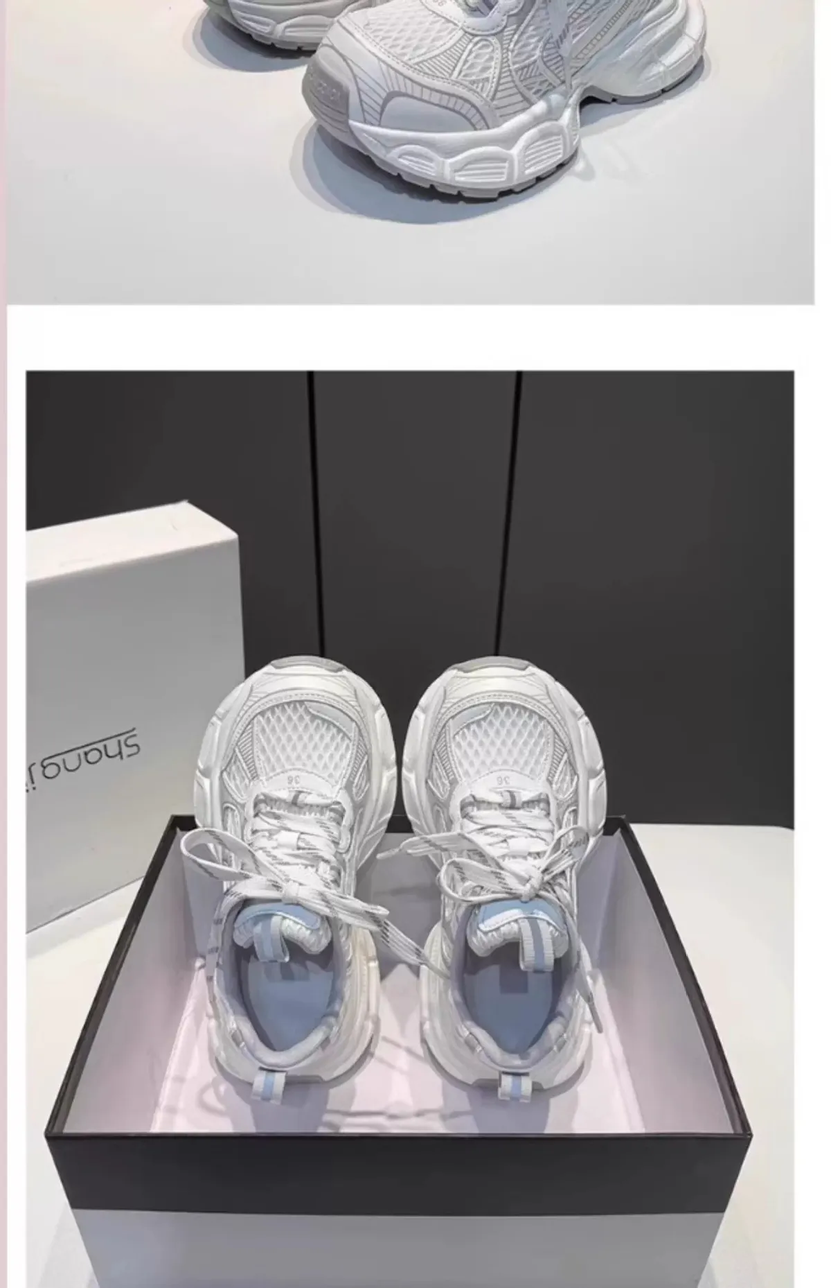 Women's European Style Dad Shoes 2026 Summer New Breathable Mesh Comfortable Thick-Soled Fashionable Versatile Sports Casual Sneakers showcase 3