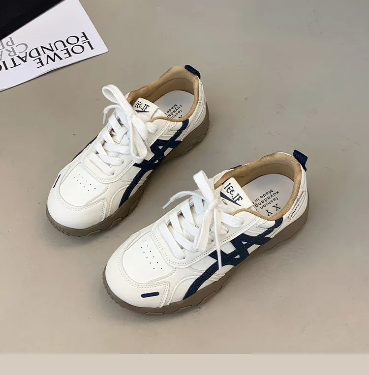 Women's White Platform Sneakers 2025 New Autumn Casual Agate Sports Training Shoes Comfortable Breathable Fashion Footwear showcase 20