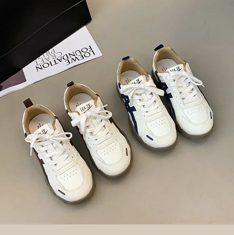Women's White Platform Sneakers 2025 New Autumn Casual Agate Sports Training Shoes Comfortable Breathable Fashion Footwear showcase 19