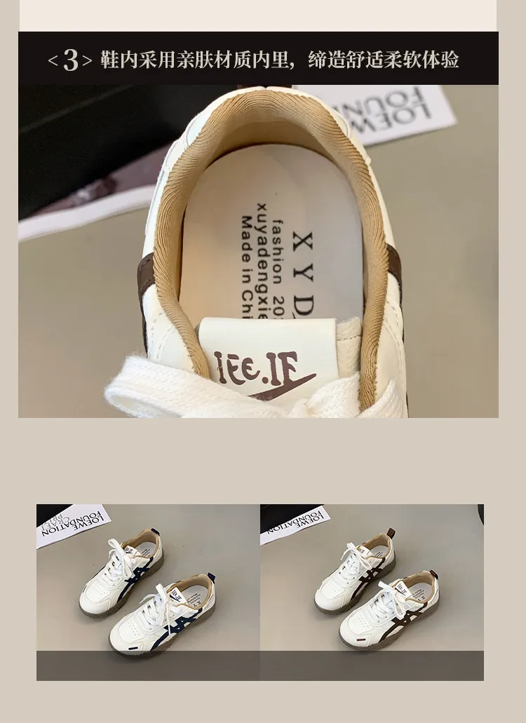 Women's White Platform Sneakers 2025 New Autumn Casual Agate Sports Training Shoes Comfortable Breathable Fashion Footwear showcase 7