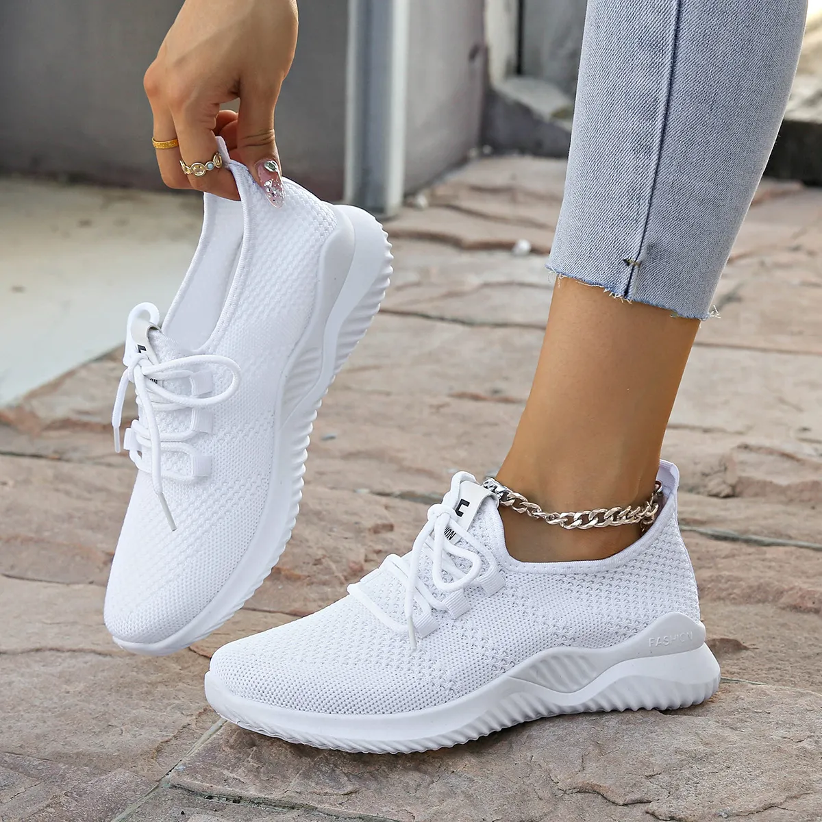 Women's Breathable Mesh Running Shoes - Lightweight Casual Sports Sneakers for Everyday Comfort and Fitness showcase 10