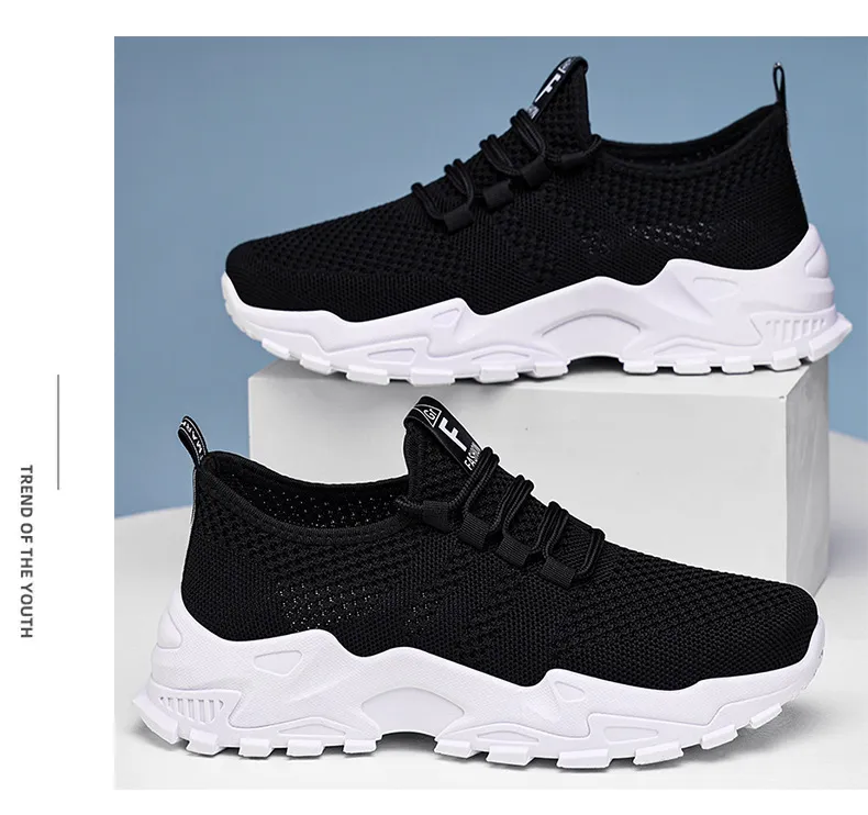 Women's Breathable Mesh Sneakers - New Spring Large Size Casual Lace-Up Running Shoes with Thick Soles for Comfort and Style showcase 16