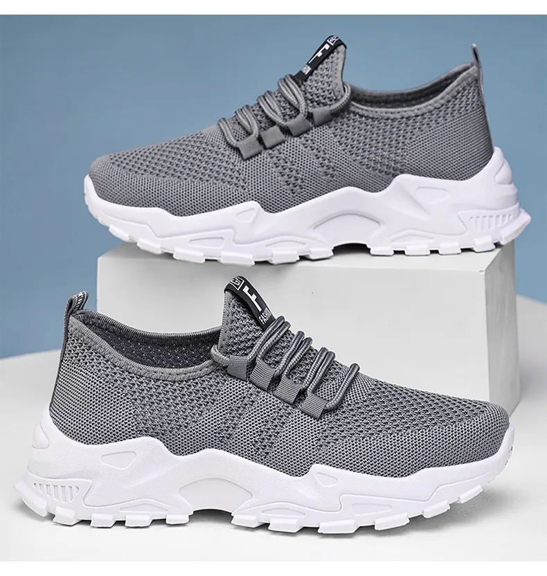 Women's Breathable Mesh Sneakers - New Spring Large Size Casual Lace-Up Running Shoes with Thick Soles for Comfort and Style showcase 18