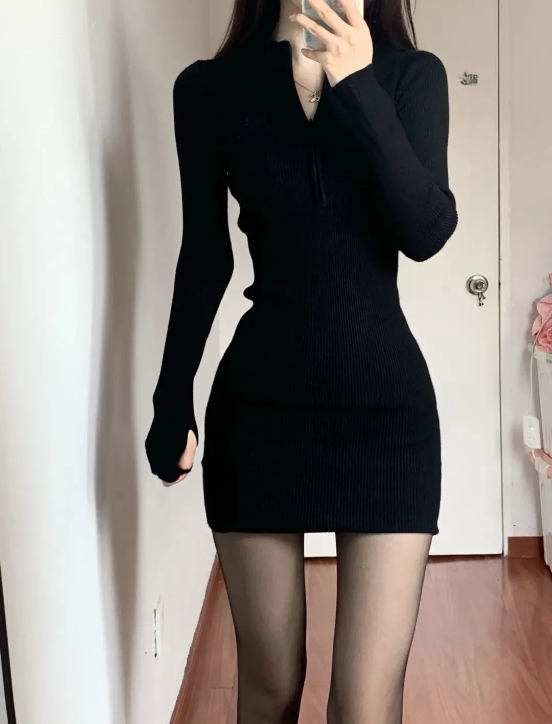 2023 New Spring Autumn Winter Women's Slim Fit Threaded Gray Hip Skirt Dress - Stylish Hot Girl Stepmother Skirt for Fashionable Ladies showcase 6