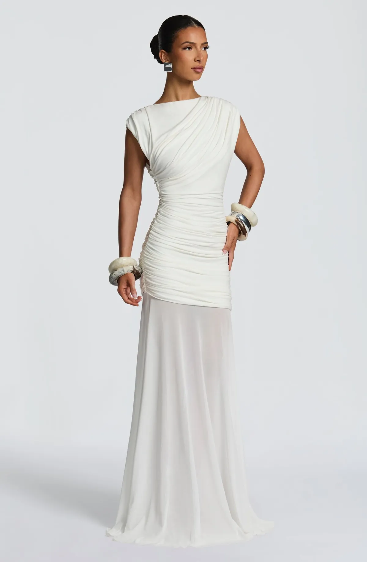 2025 French-Style Satin Maxi Dress for Women - Elegant Summer Design, Waist-Cinching, Slimming, Body-Hugging Long Gown for Parties & Occasions showcase 11