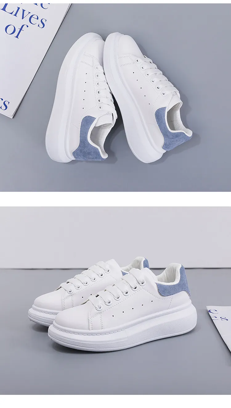 Mai Kun White Korean Style Sneakers for Women - Casual All-Match Thick-Soled Single-Layer Shoes, Perfect for 2024 Fashion Lovers showcase 18