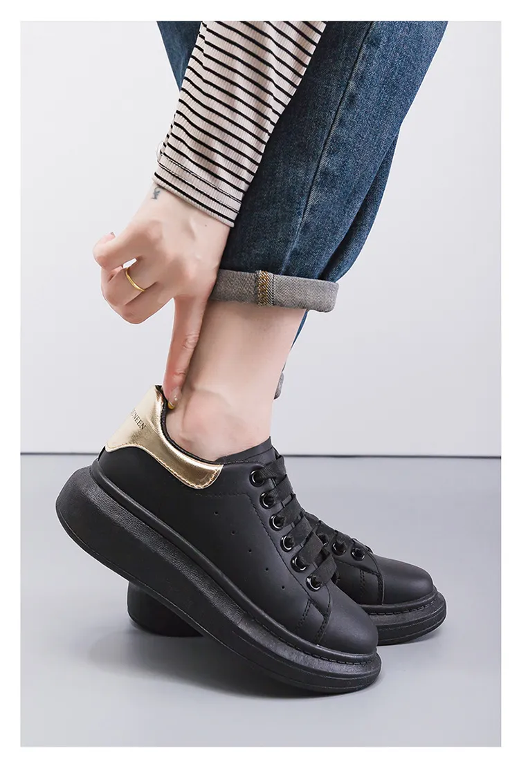 Mai Kun White Korean Style Sneakers for Women - Casual All-Match Thick-Soled Single-Layer Shoes, Perfect for 2024 Fashion Lovers showcase 11