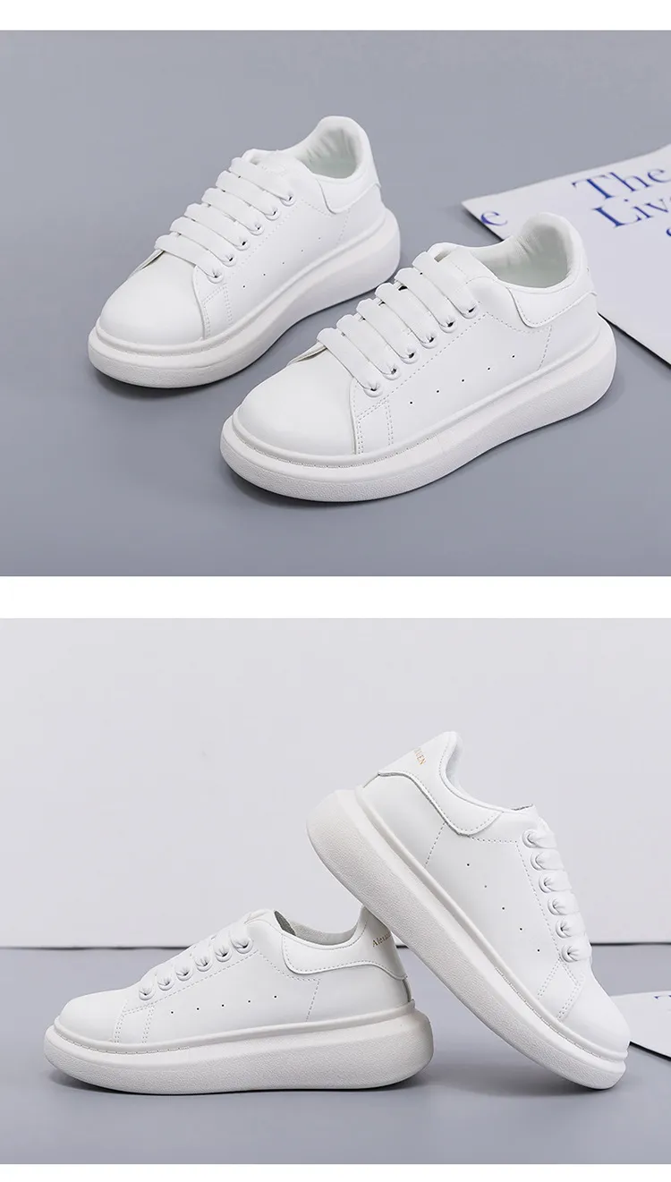 Mai Kun White Korean Style Sneakers for Women - Casual All-Match Thick-Soled Single-Layer Shoes, Perfect for 2024 Fashion Lovers showcase 15