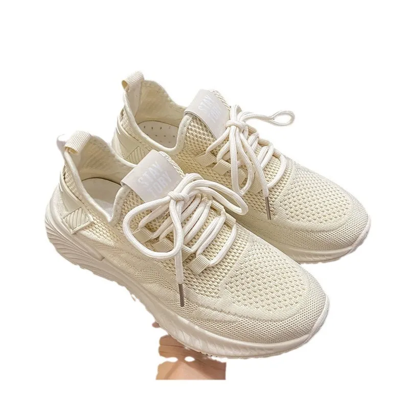 Women's Breathable Mesh Sneakers - Lightweight Casual Running Shoes with Soft Sole, Ideal for Summer Gym & Everyday Wear thumbnail 5