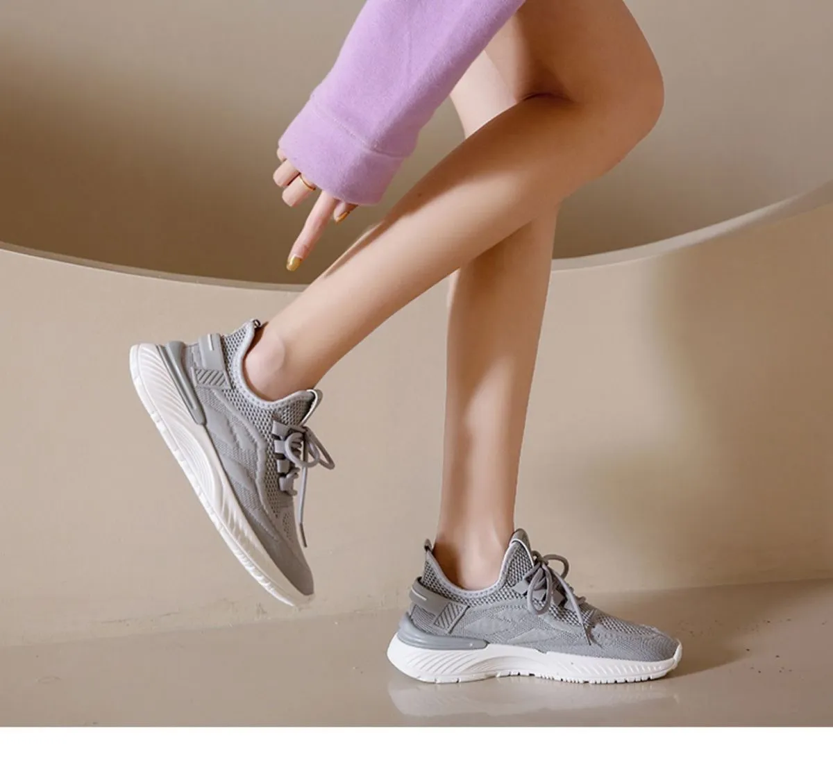 Women's Breathable Mesh Sneakers - Lightweight Casual Running Shoes with Soft Sole, Ideal for Summer Gym & Everyday Wear showcase 13