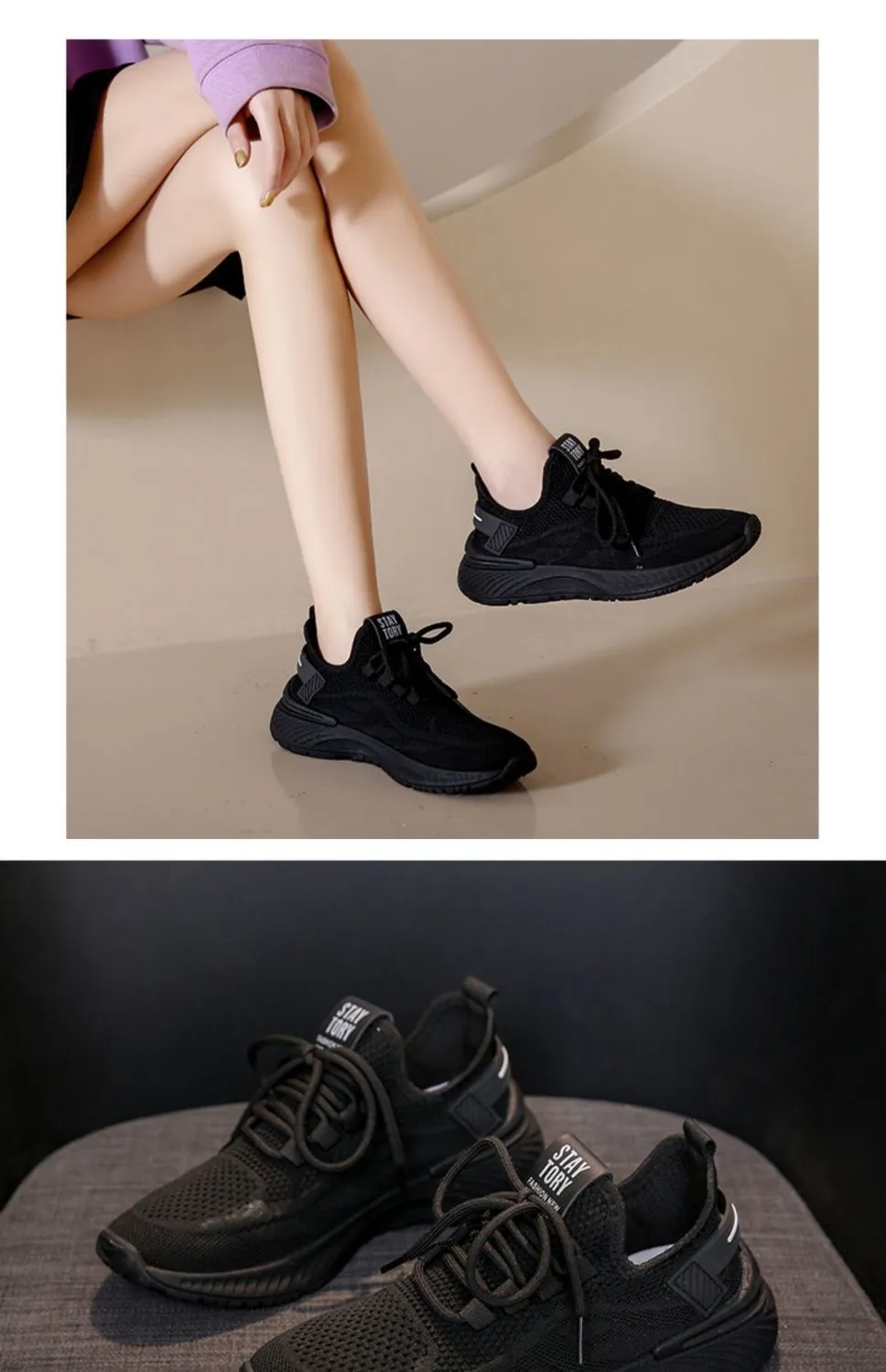 Women's Breathable Mesh Sneakers - Lightweight Casual Running Shoes with Soft Sole, Ideal for Summer Gym & Everyday Wear showcase 20