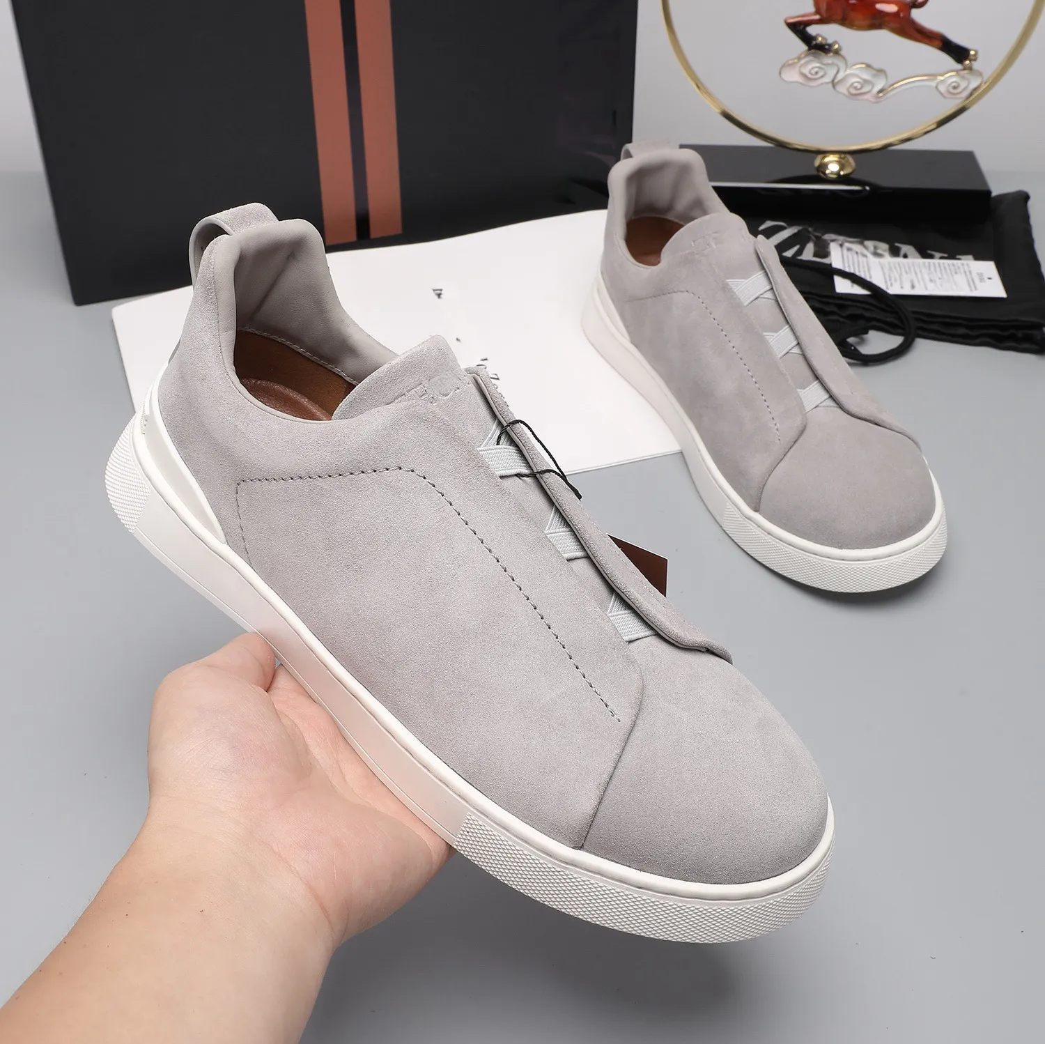 Light Gray - Suede