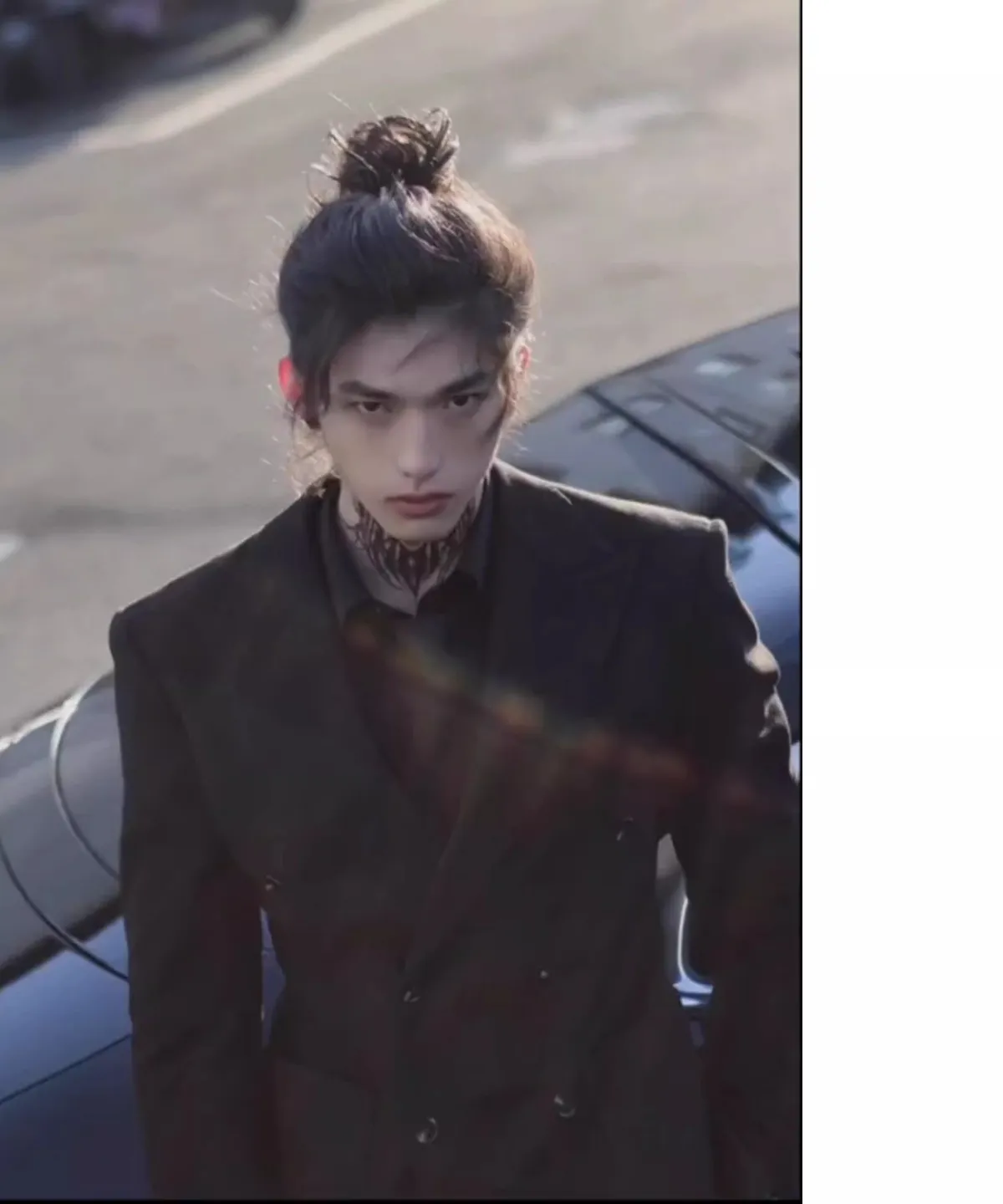 Men's Black Double-Breasted Suit Jacket - High-End Formal & Casual Slim Fit Blazer for Spring showcase 7