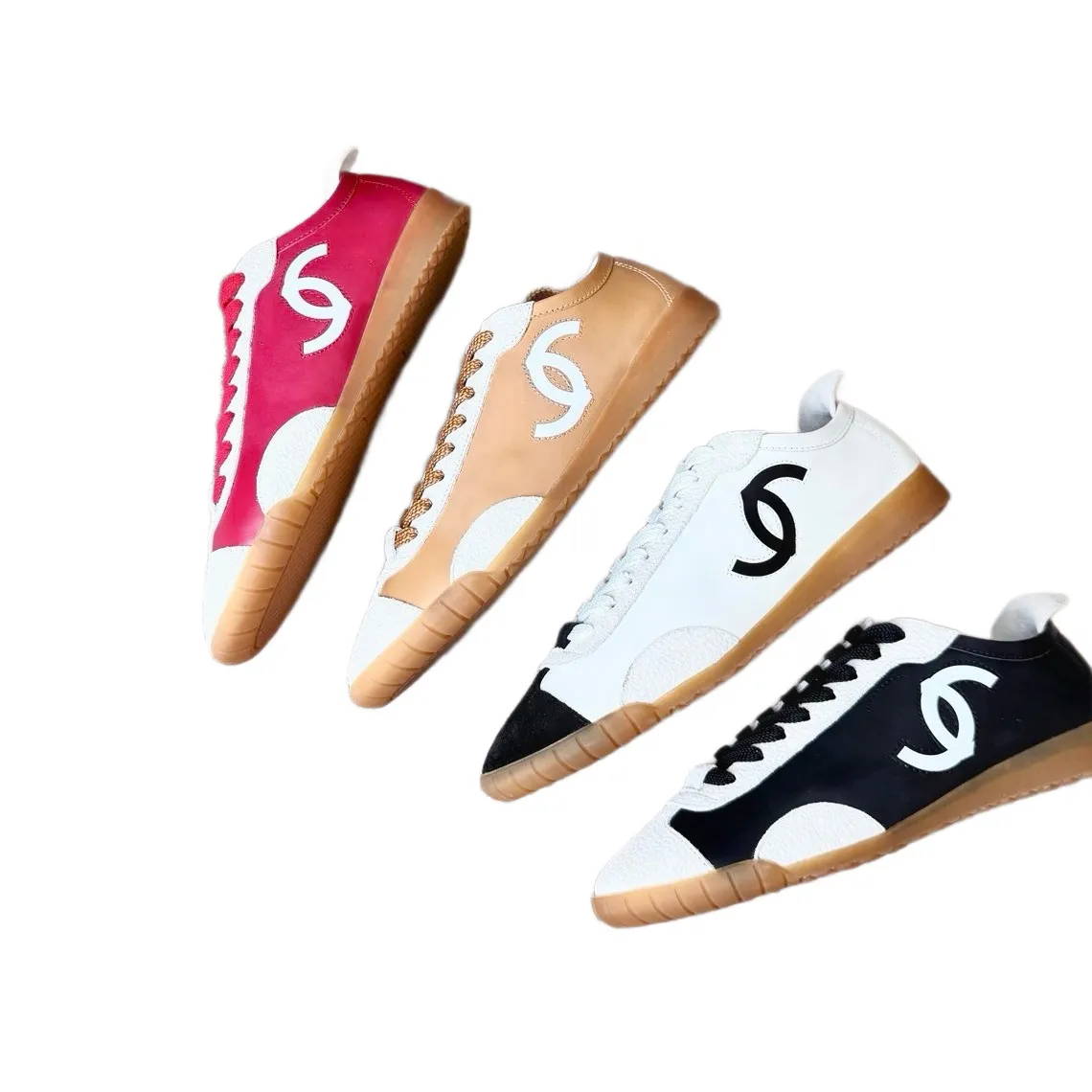 2025 New French Style Women's Genuine Leather Colorblock Casual Sneakers - Comfortable Low-Top Fashion Sports Shoes - Image 5