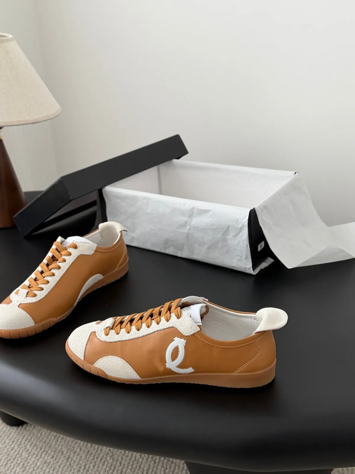 2025 New French Style Women's Genuine Leather Colorblock Casual Sneakers - Comfortable Low-Top Fashion Sports Shoes showcase 18