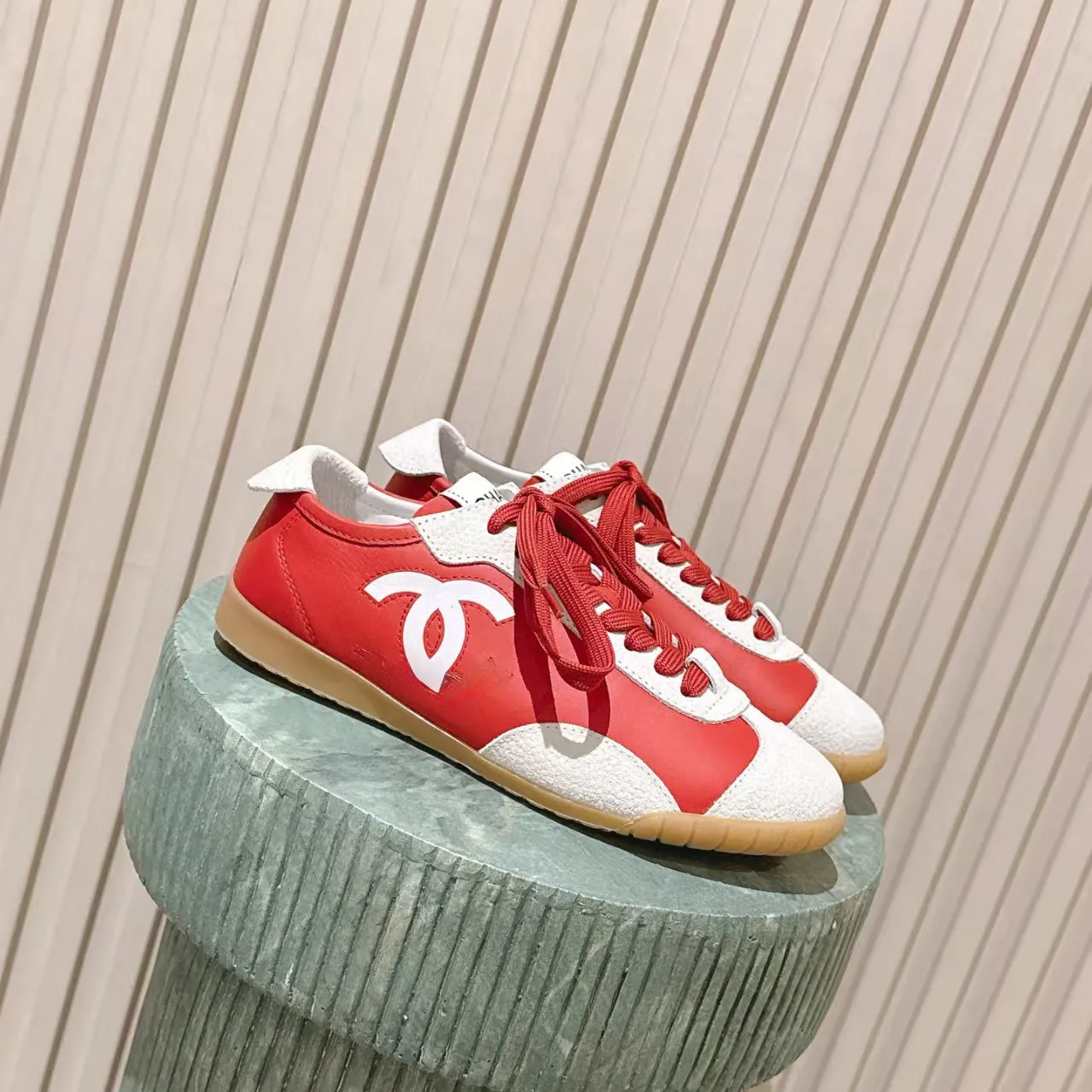 2025 New French Style Women's Genuine Leather Colorblock Casual Sneakers - Comfortable Low-Top Fashion Sports Shoes - Image 8