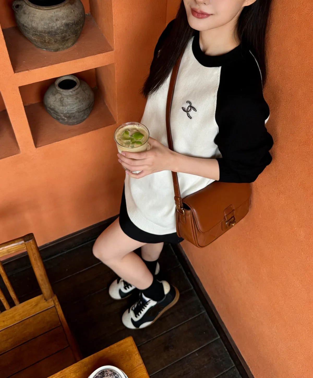2025 New French Style Women's Genuine Leather Colorblock Casual Sneakers - Comfortable Low-Top Fashion Sports Shoes showcase 6