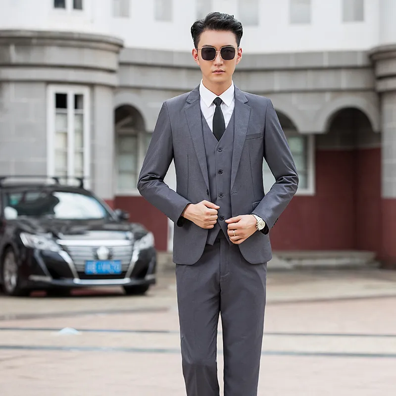 Men's Slim Fit Black Suit Set for Youth, High School Students, and Adults - Formal Business Attire for Special Occasions - Image 9