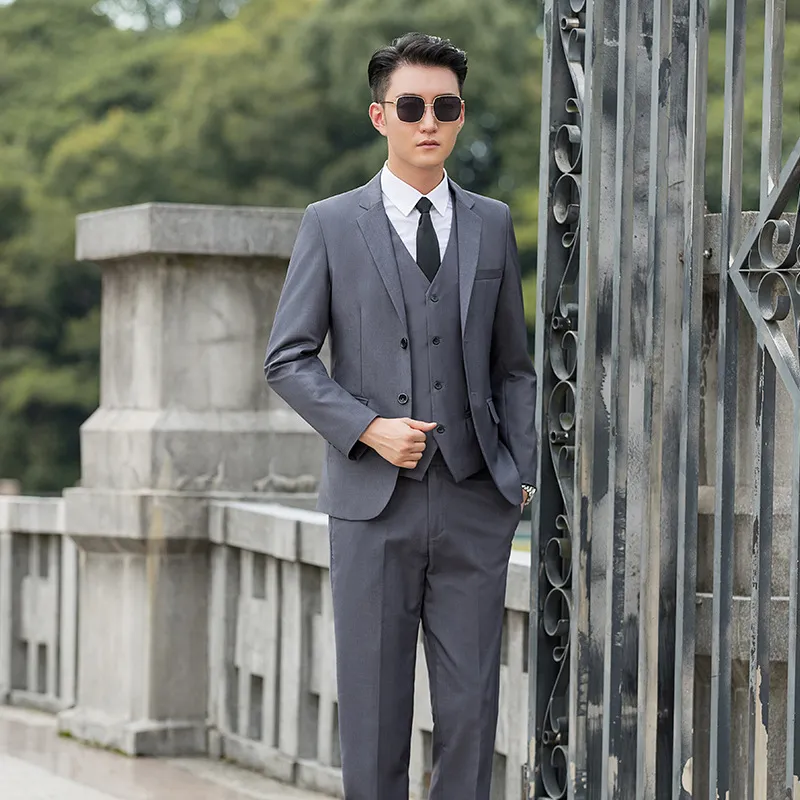 Men's Slim Fit Black Suit Set for Youth, High School Students, and Adults - Formal Business Attire for Special Occasions - Image 10