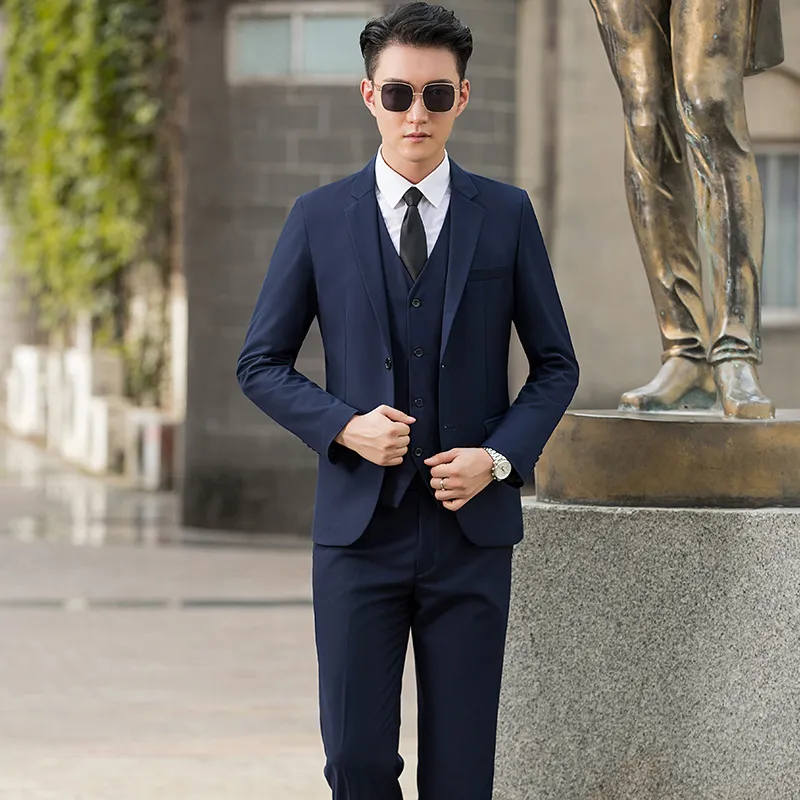 2-Button Navy Suit Set