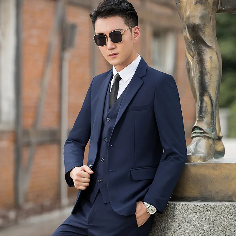 2-Button Navy 5-Piece Suit