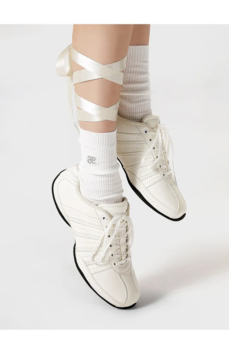 Comfortable Ballet Flats for Women, Soft Sole Indoor Training Yoga Shoes, Stylish Low-Heeled Dance Shoes for Casual Wear showcase 10