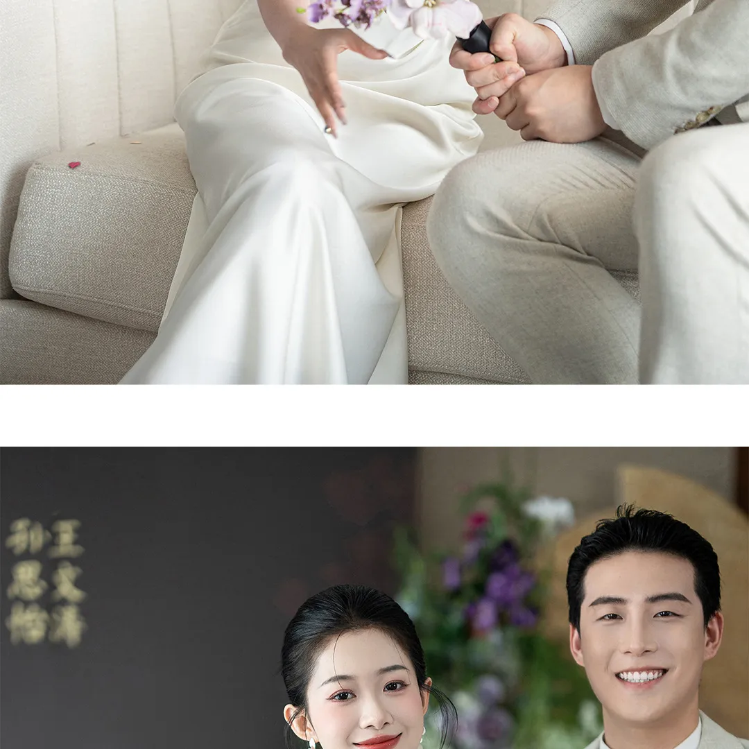 Elegant French Style Off-Shoulder Wedding Dress for Women - 2026 New Model High-End Engagement & Registration White Gown showcase 12