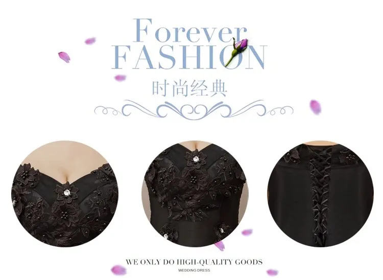 Elegant Black Off-Shoulder Wedding & Evening Dress for Women - Solo Host Performance & Studio Theme - Sophisticated Formal Gown showcase 5