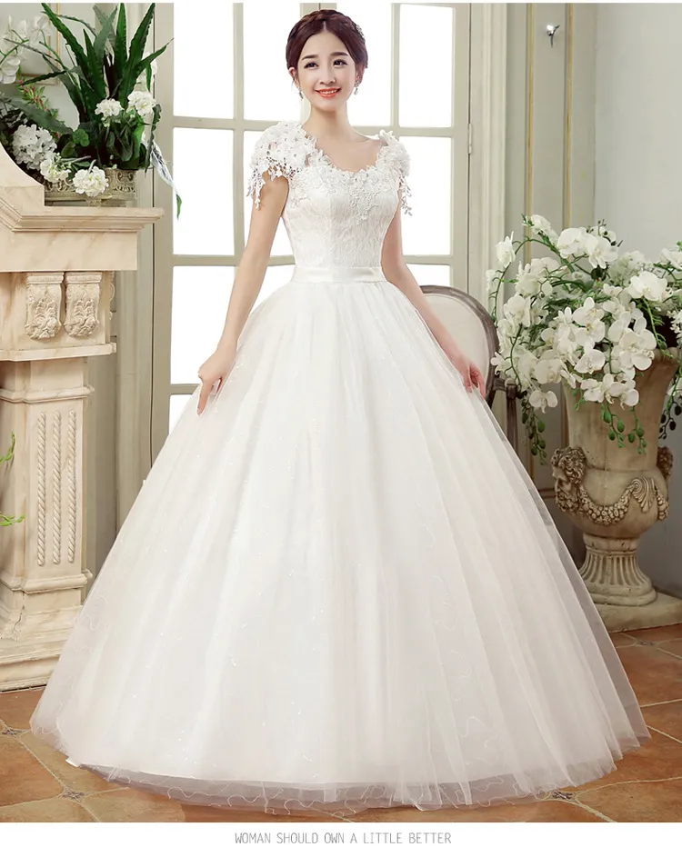 Elegant Plus Size Wedding Dress for Women, Slim Fit Floor-Length Lace Floral Off-Shoulder Design for Spring 2026 Bridal Collection showcase 10