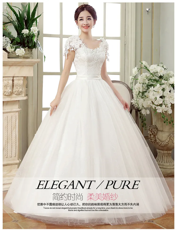 Elegant Plus Size Wedding Dress for Women, Slim Fit Floor-Length Lace Floral Off-Shoulder Design for Spring 2026 Bridal Collection showcase 2